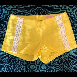 Yellow Lily Pulitzer Shorts